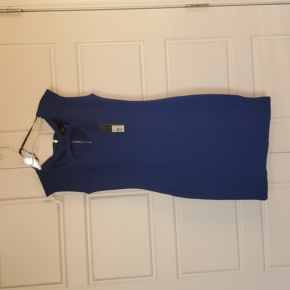 Blue fitted KK dress